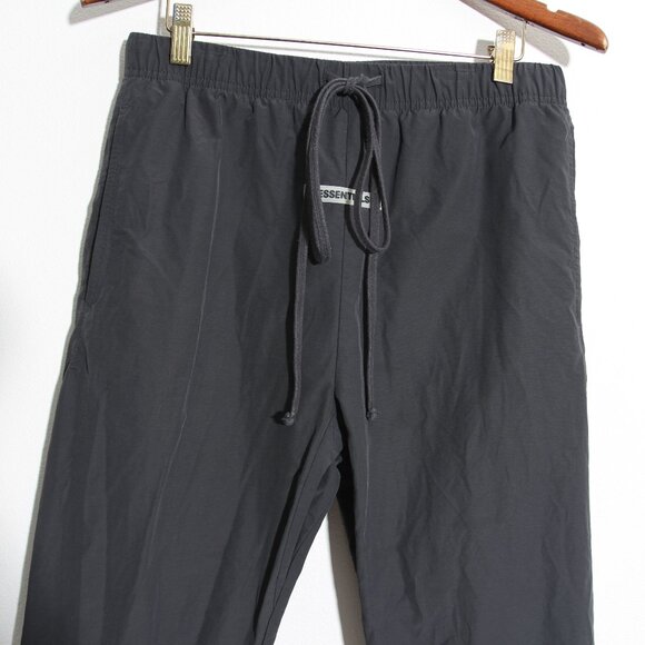 Fear of God Essentials Nylon Track Pants Black Unisex Logo Size Small - Picture 3 of 15